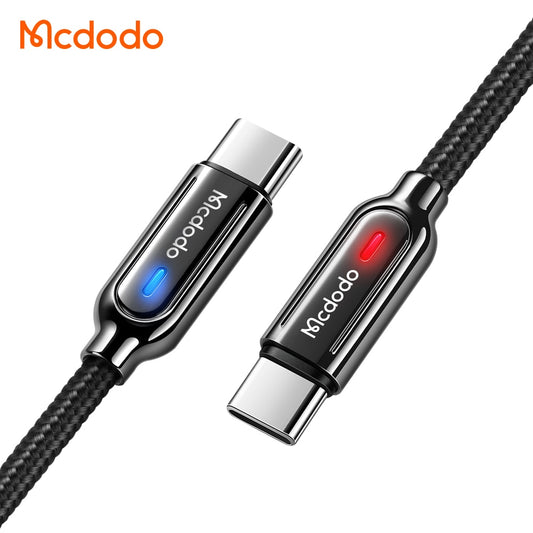 Mcdodo 1M/1.5M Auto Power Off Original Smart Usb C QC4.0 3.0 Fast Quick Charge Smart Type C Date Cable for Android Devices