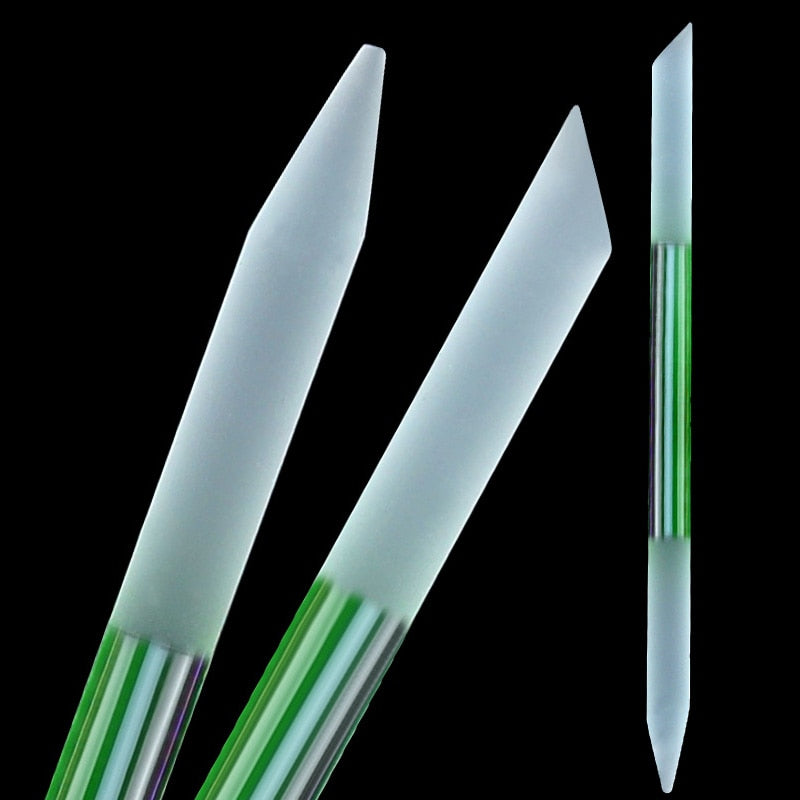 Premium Glass Nail File With Case, Crystal Nail File, Professional Salon Manicure Tool For Natural Nails Available On Both Sides