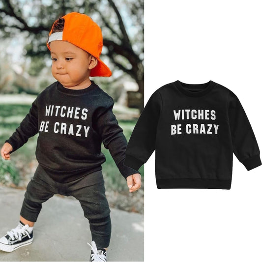 2022-05-09 Lioraitiin 0-4Years Toddler Kids Boys T Shirts Tops Long Sleeve Pullover Letter Printed Halloween Days Outwear