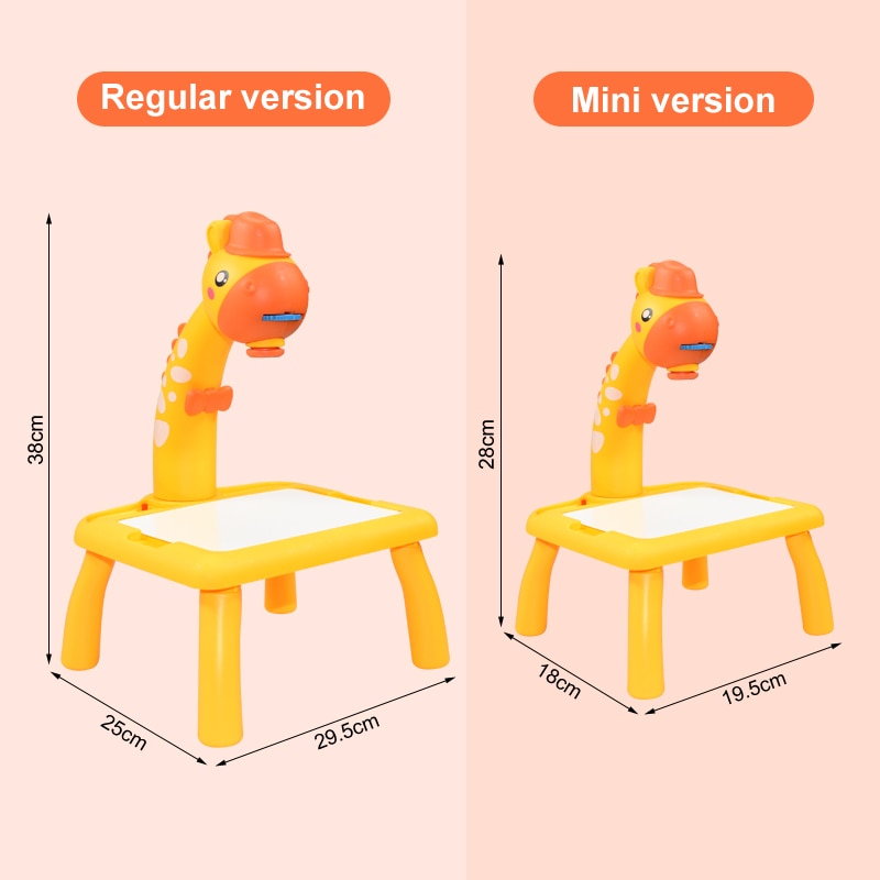 Children Led Projector Art Drawing Table Toys Kids Painting Board Desk Arts Crafts Educational Learning Paint Tools Toy for Girl