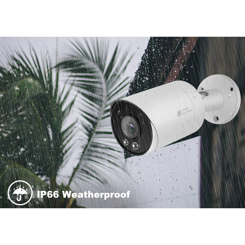 Anpviz 5MP Bullet POE IP Camera Outdoor Security Camera 30m IR Hikvision Compatible With Audio Motion Alarm IP66 H.265 Danale