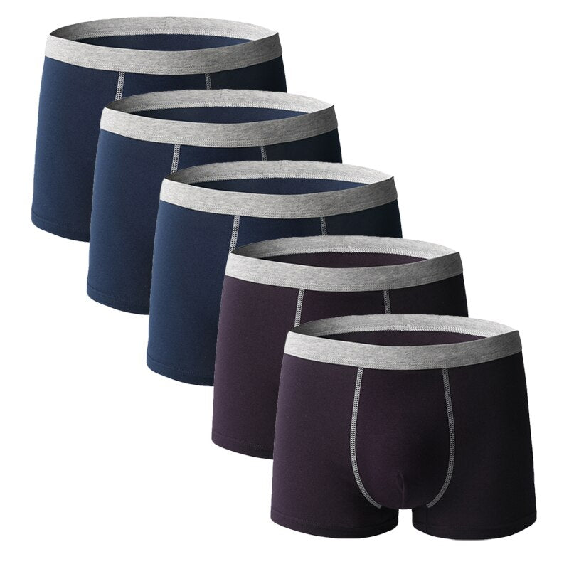 5pcs/lot Men Underwear Boxer Homme Boxershorts Men Underpants Boxer Shorts Men Panties Breathable Boxer Homme Cotton Comfort New