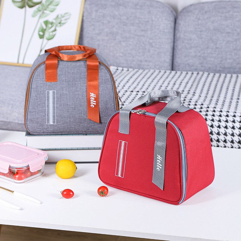 Portable Lunch Bag Thermal Insulation Smell Proof Organizer Cooler Rice Box For Women Convenient Bento Tote Food Container New