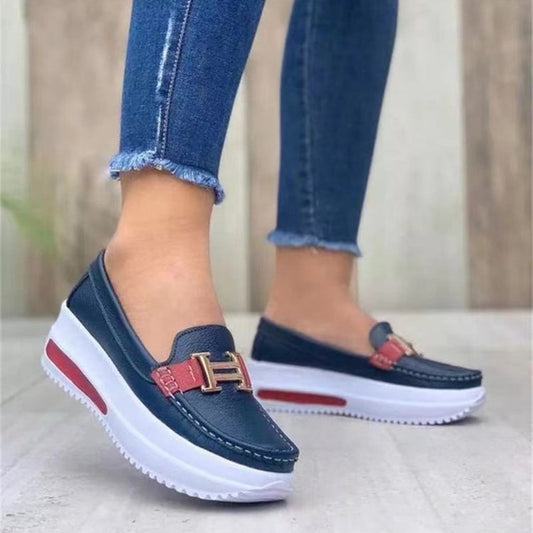 Platform Comfortable Women Sneakers Fashion Thick Bottem Casual Shoes Women Increase Vulcanize Shoes Plus Size Zapatos De Mujer