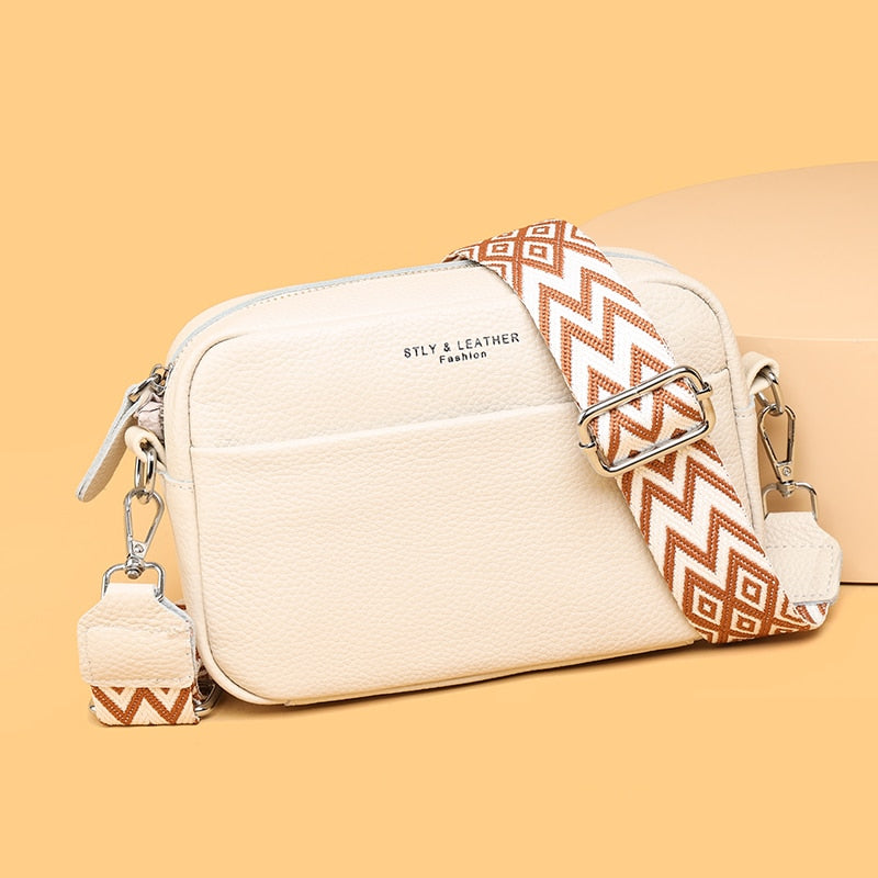 Cowhide Bag 2023 Spring And Summer New Women&#39;s Bag Leather Soft Leather Zero Wallet Fashion Versatile Messenger Bag