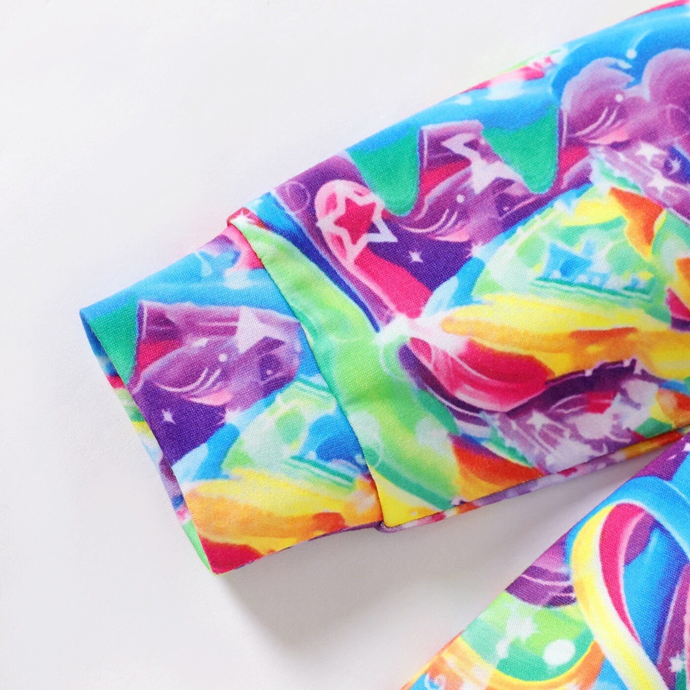 PatPat Kid Girl Unicorn Rainbow Print Long-sleeve Hooded Sweatshirt Dress