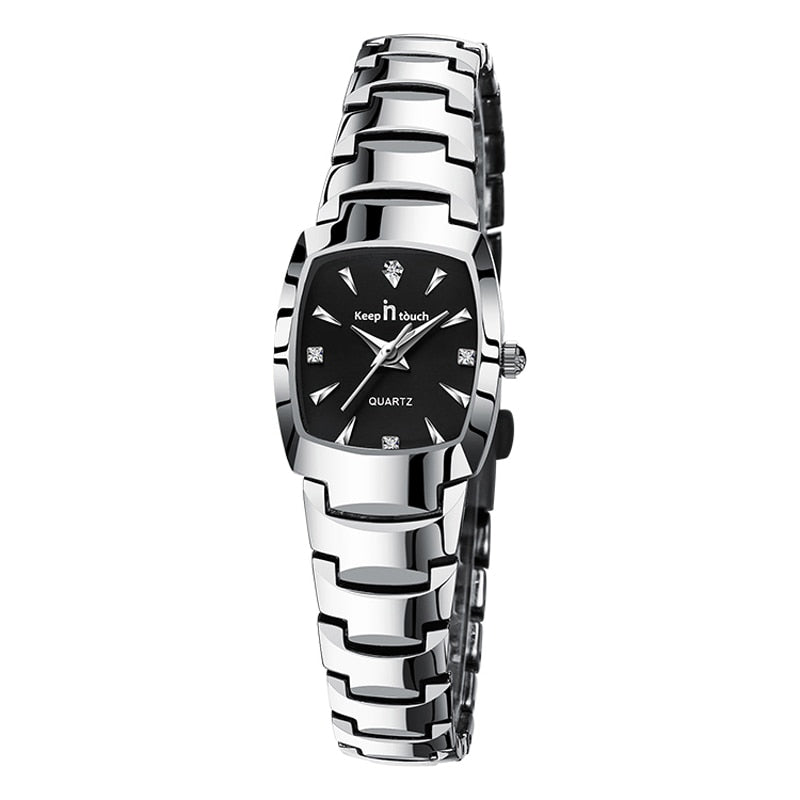 Fashion Men Women Watches Couple Items For Lovers Stainless Steel Quartz Date Clock Casual Business Style His Hers Watch Sets