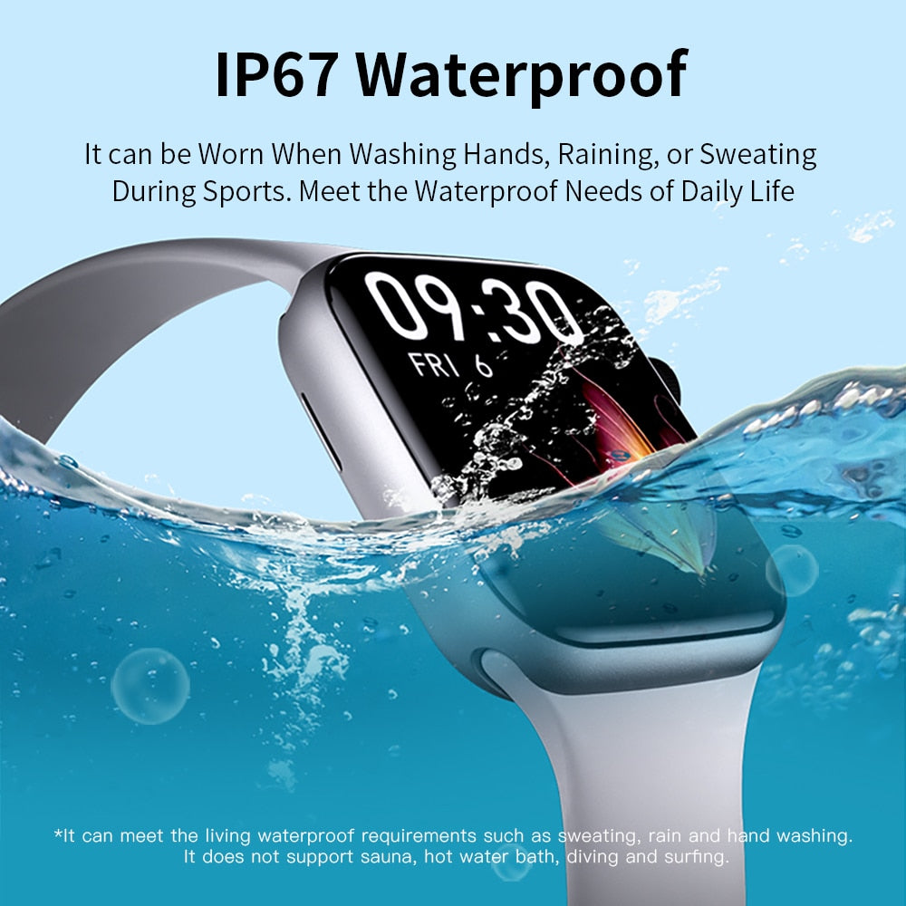 New in KUMI KU2 Pro Smart Watch 1.69 inch smartwatch Bluetooth Call Sport Heart Rate Tracker Blood Pressure Monitor IP67 Waterpr
