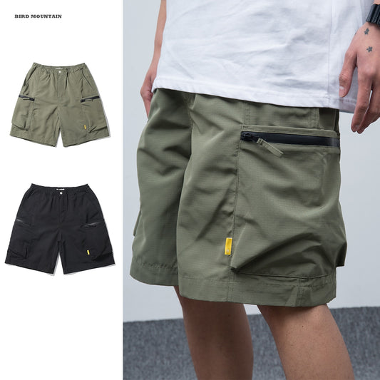 Summer Japanese Streetwear Fashion Big Pocket Cargo Shorts Harajuku Loose Trend Casual Pants Men Clothing Basketball Shorts