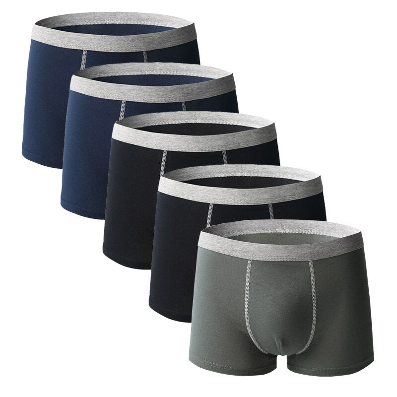 5pcs/lot Men Underwear Boxer Homme Boxershorts Men Underpants Boxer Shorts Men Panties Breathable Boxer Homme Cotton Comfort New