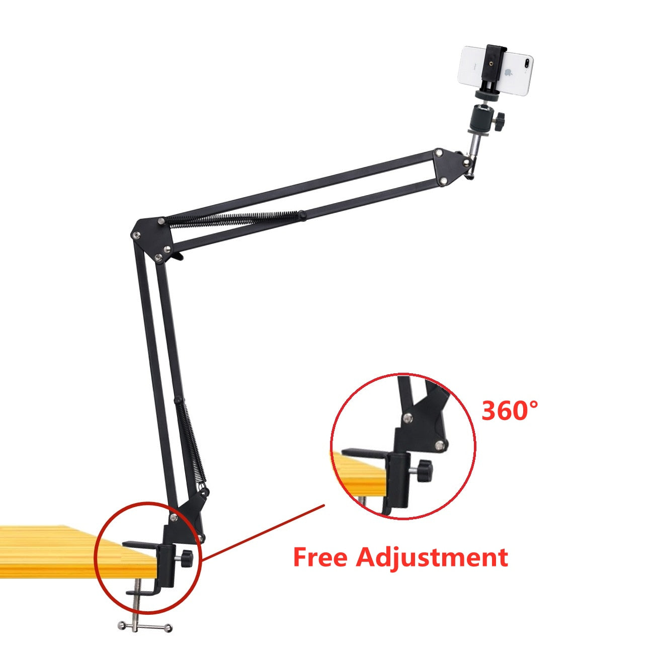 FANGTUOSI 2022 NEW Phone Camera tripod Table Stand Set Photography Adjustable With Phone Holder For Nikon For LED Ring Light
