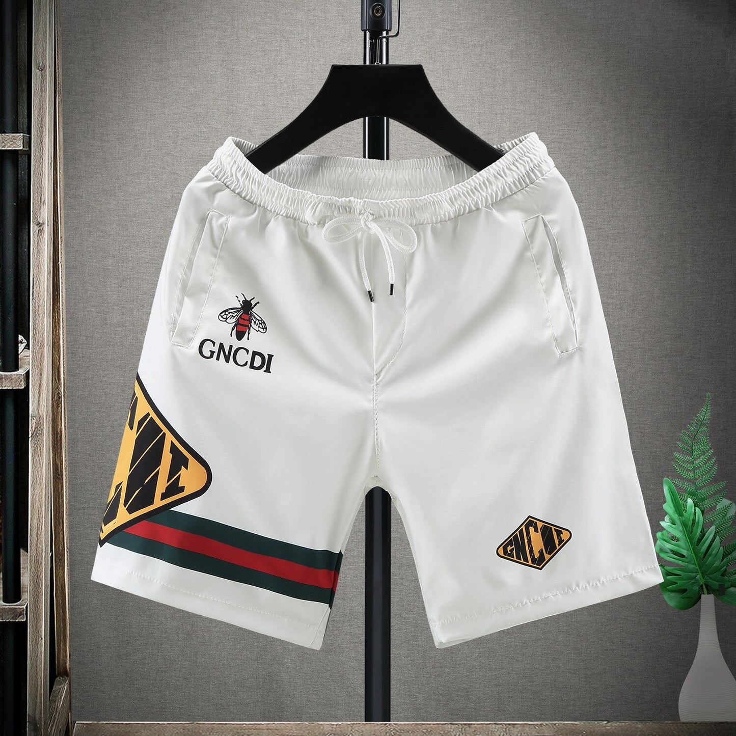 Men&#39;s Casual Five-point Pants Man Summer Quick-drying Loose Sports Shorts Trend Printing Trousers for Male Fashion Streetwear