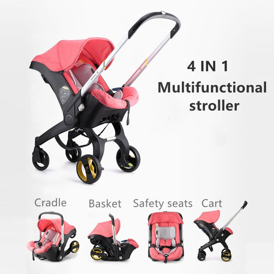 Baby Stroller 3 in 1 With Car Seat Baby Bassinet High Landscope Folding Baby Carriage Prams For Newborns Landscope 4 in 1