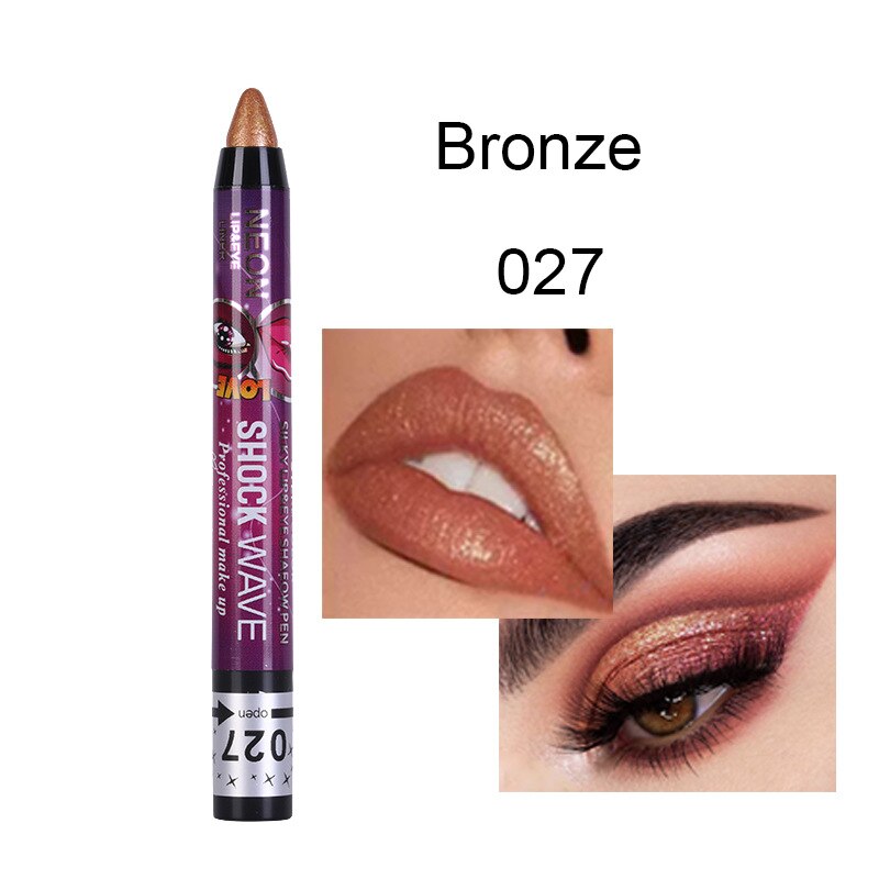 36 Colors Long-lasting Eyeshadow Pencil Waterproof Pigment Blue Brown Black Eyeliner Pen Women Fashion Color Eye Makeup Cosmetic