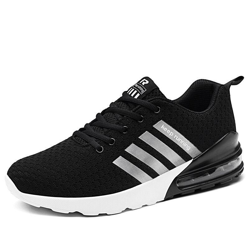 Hot Sale Red Men Running Shoes Breathable Outdoor Sports Shoes Cushion Lightweight Sneakers For Male Comfort Athletic Footwear