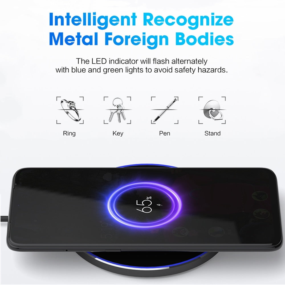 FDGAO 30W Fast Wireless Charger for iPhone XS X 8 XR 11 12 13 14 Samsung S22 S21 S20 Huawei P50 Pro Xiaomi Mi 10 Qi Charging Pad