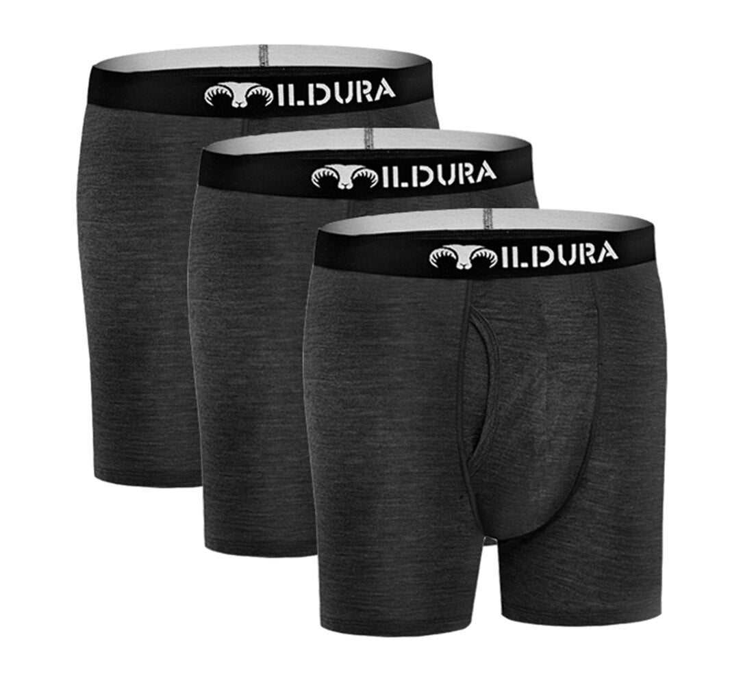 Wool Men Underwear Mens Boxer Briefs Man Boxer Underpants Boxer Brief Soft Moisture Wicking Breathable