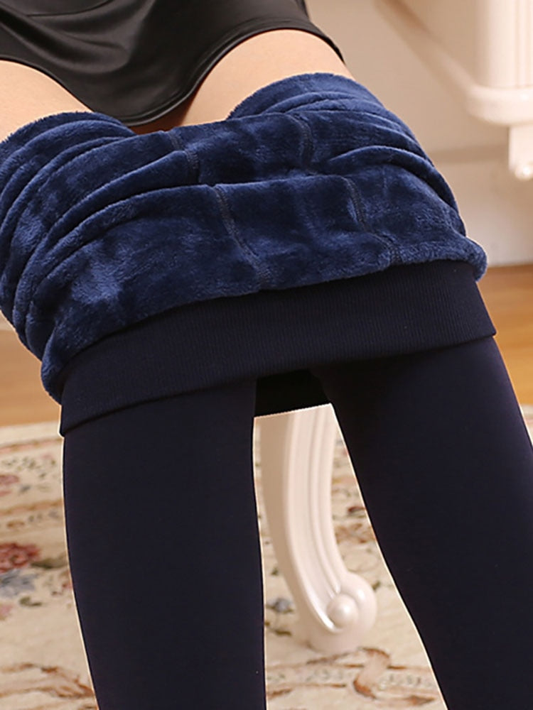 ATHVOTAR S-XL 8 Colors Winter Leggings Women&#39;s Warm Leggings High Waist Thick Velvet Legging Solid All-match Leggings Women