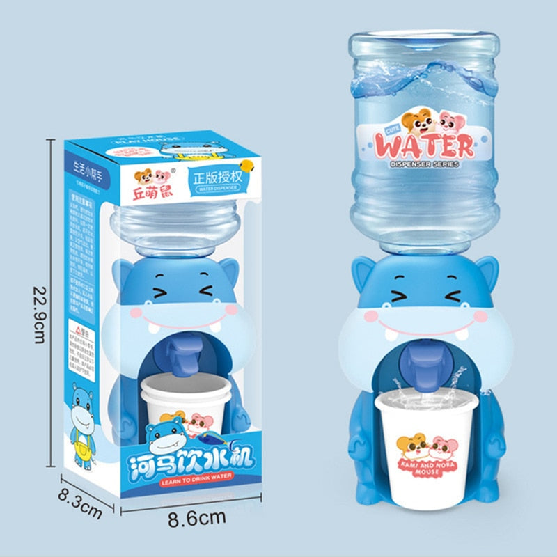 Mini Water Dispenser Baby Toy Drinking Water Hand Press Water Bottle Pump Cooler Lifelike Cute Children Cosplsy Props Home