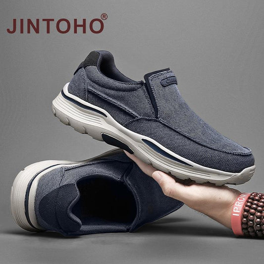 Men&#39;s Casual Shoes Canvas Breathable Loafers Men 2021 New Male Comfortable Outdoor Walking Shoes Classic Loafers Men Sneakers