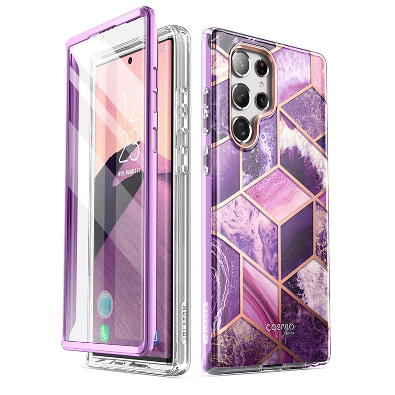 For Samsung Galaxy S22 Ultra Case 5G (2022 Release) I-BLASON Cosmo Slim Stylish Protective Case with Built-in Screen Protector