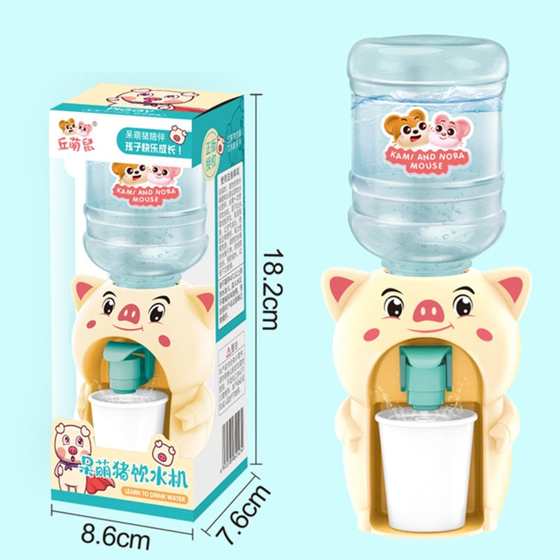 Mini Water Dispenser Baby Toy Drinking Water Hand Press Water Bottle Pump Cooler Lifelike Cute Children Cosplsy Props Home