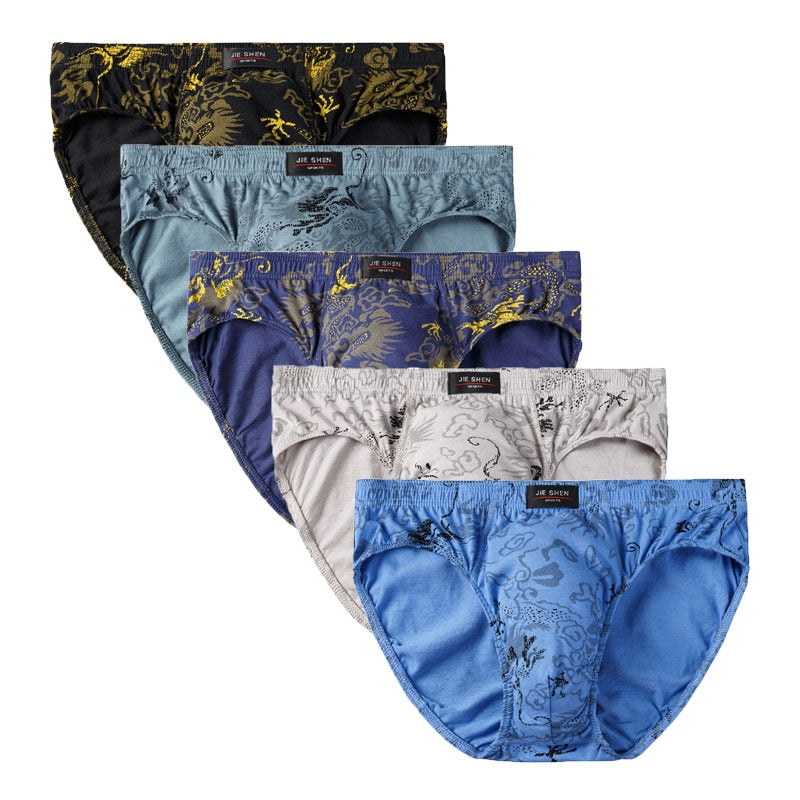 5pcs/Lot 7XL 100%Cotton Men Briefs Men&#39;s Underwear Male Briefs Underpants for Men Panties Mens Pant Men Shorts Comfort Pattern
