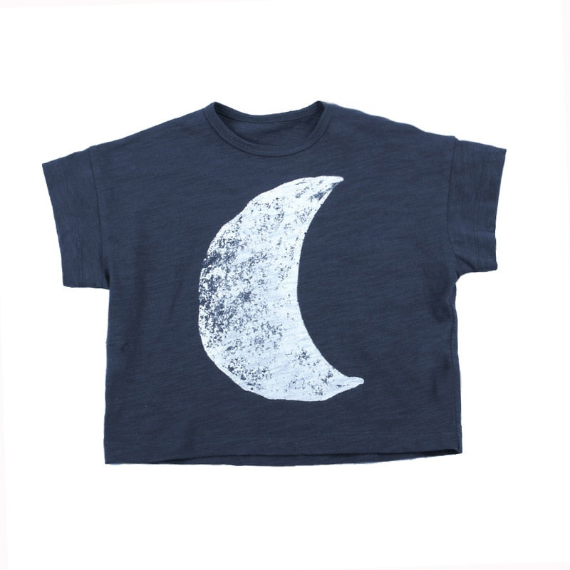 Fashion Kids Summer T-shirts Slub Cotton Toddler Baby Clothes Children Tops Tees For Boys &amp; Girls