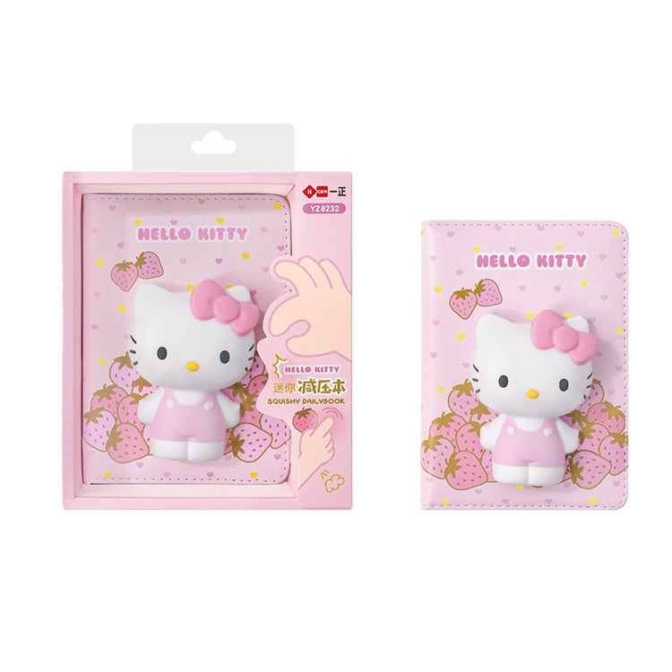 Sanrio PU Large Capacity Pencil Case Kawaii HelloKitty Cinnamoroll Melody School Pencils Bag Pouch Pen Case Supplies Stationery
