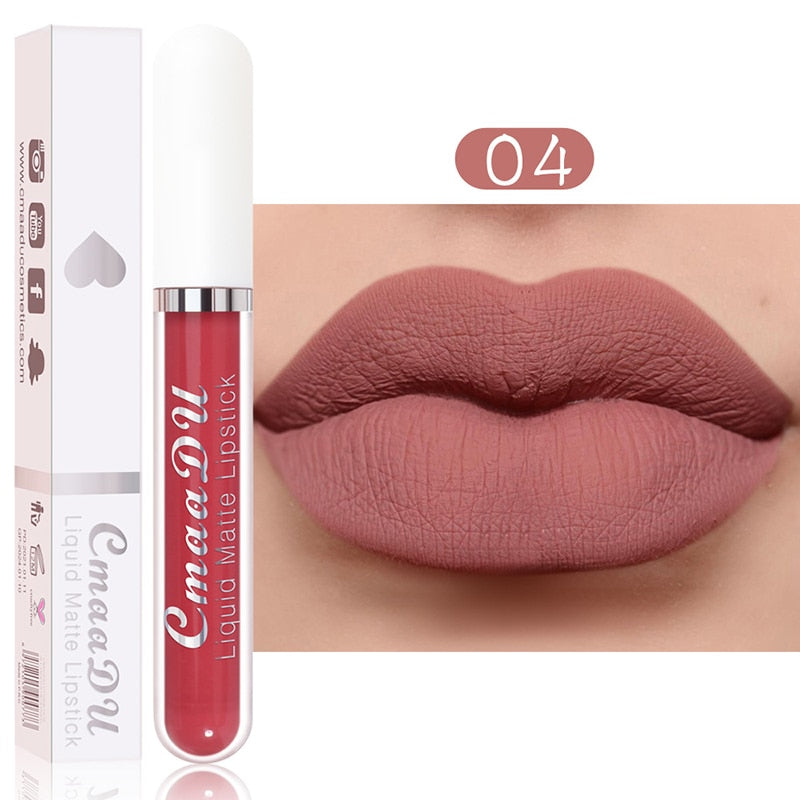 Lip Gloss Long Lasting Matte Velvet Lip Stick Lip Makeup Liquid Lipstick Women Beauty Sexy Red Waterproof Cosmetics Lipgloss