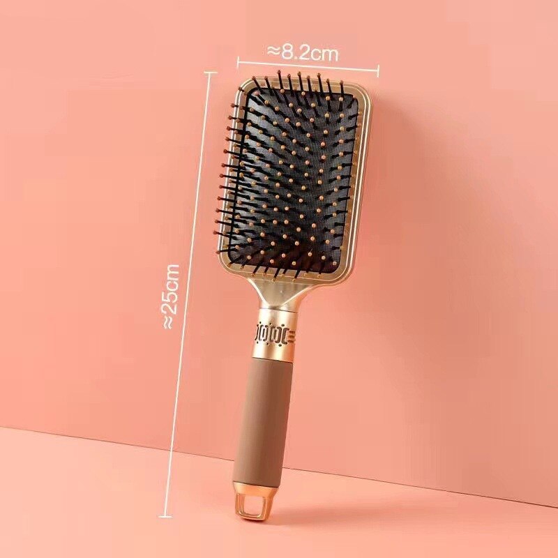 1/4PCS Gold Green Hair Brush Scalp Massage Comb Hairbrush Wet Curly Detangle Hair Brush For Salon Hairdressing Styling Tools 2#1