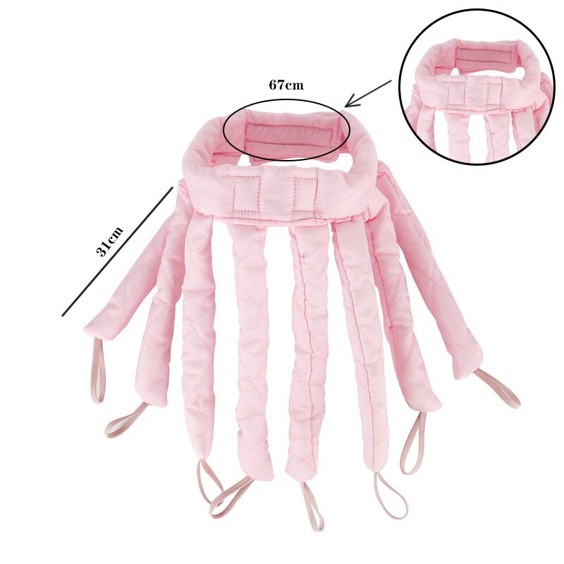 Octopus Heatless Curling Rod Headband Hair Curler No Heat Headband Adjustable Detachable Hair Rollers Headband for Long Hair