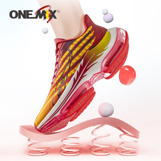 ONEMIX Fashion 2023 Running Shoes for Men Air Cushion Athletic Couple Trainers Sport Runner Shoes Outdoor Women Walking Sneakers