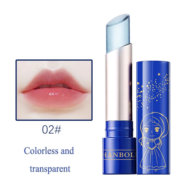 Lip Balm Blue Rose Lipstick Waterproof Temperature Color Changing Moisturizing Base Makeup Long Lasting Natural Beauty