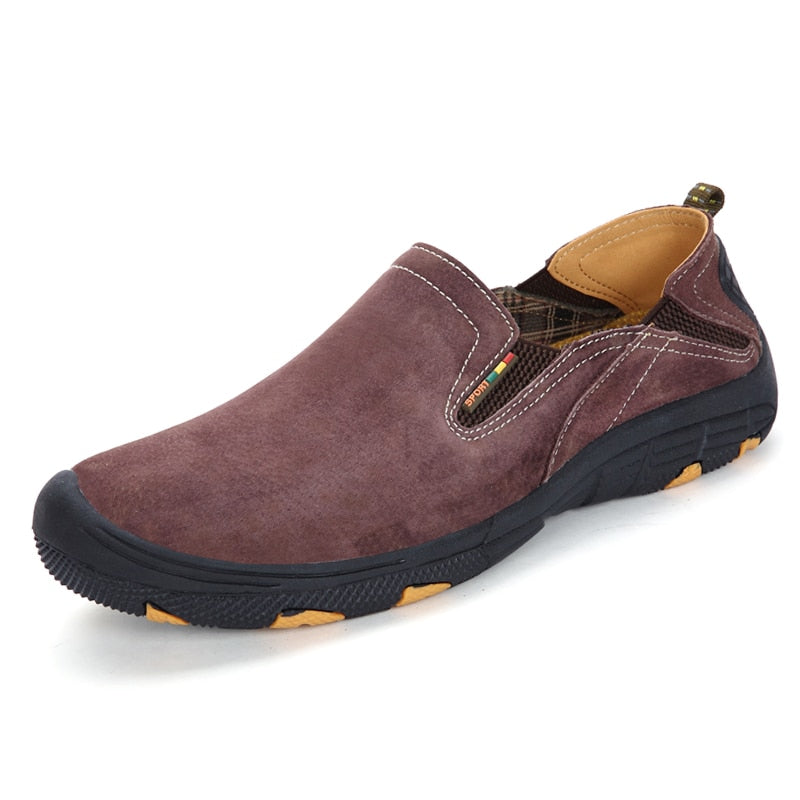 MIXIDELAI Moccasins Male Loafers For Men Shoes Slip On Flats Genuine Leather Driving Walking Soft Footwear Quality Spring Boat