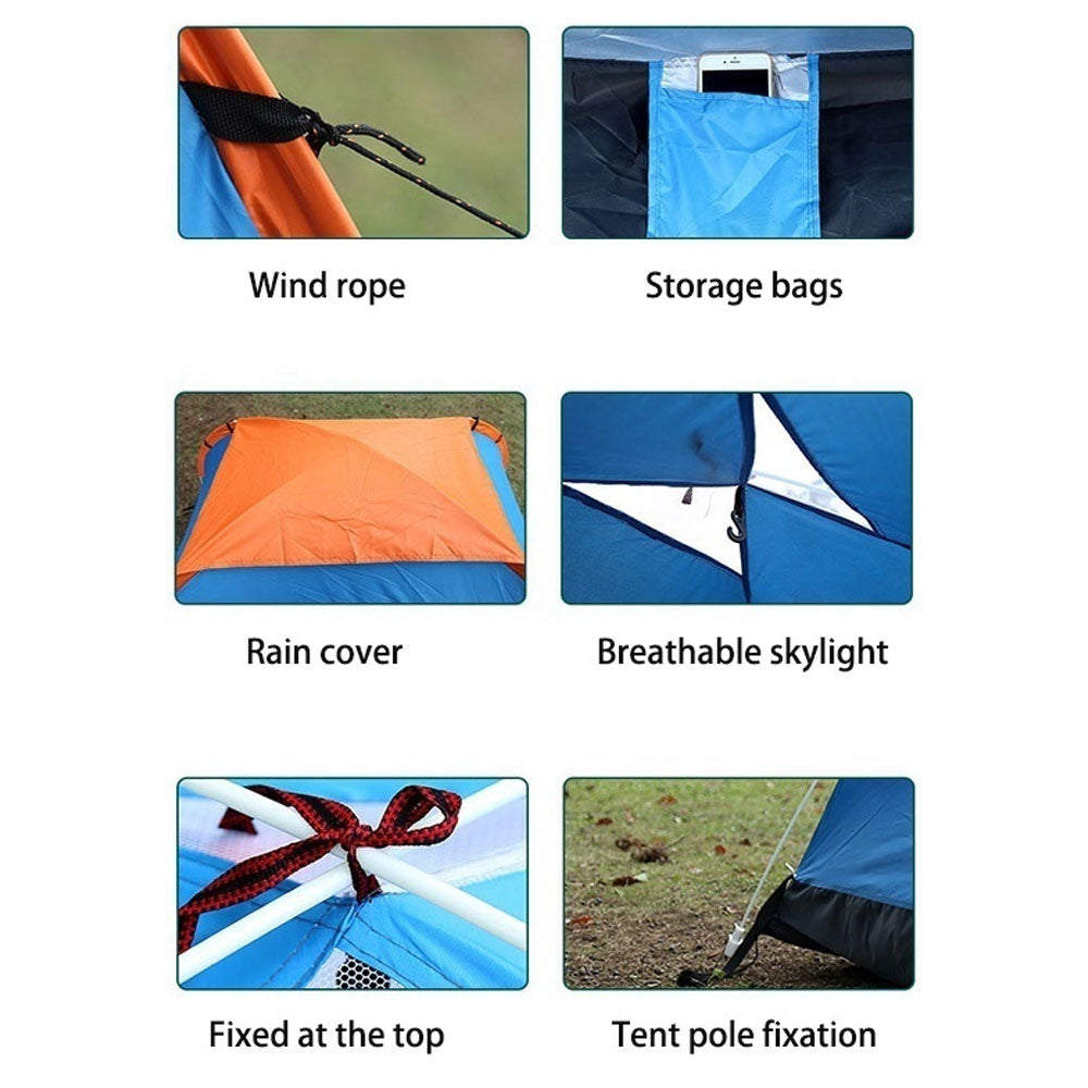 Outdoor Automatic Tents Camping Waterproof Tents 1-2 People Portable Folding Tent Beach Camping Travel Hunting Tent Ultralight