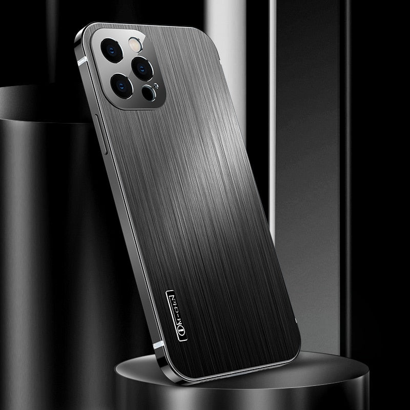 Metal Magnetic Shell For iphone 13 12 Pro Max Phone Case Built in Lens protection titanium alloy stainless steel ultrathin cover