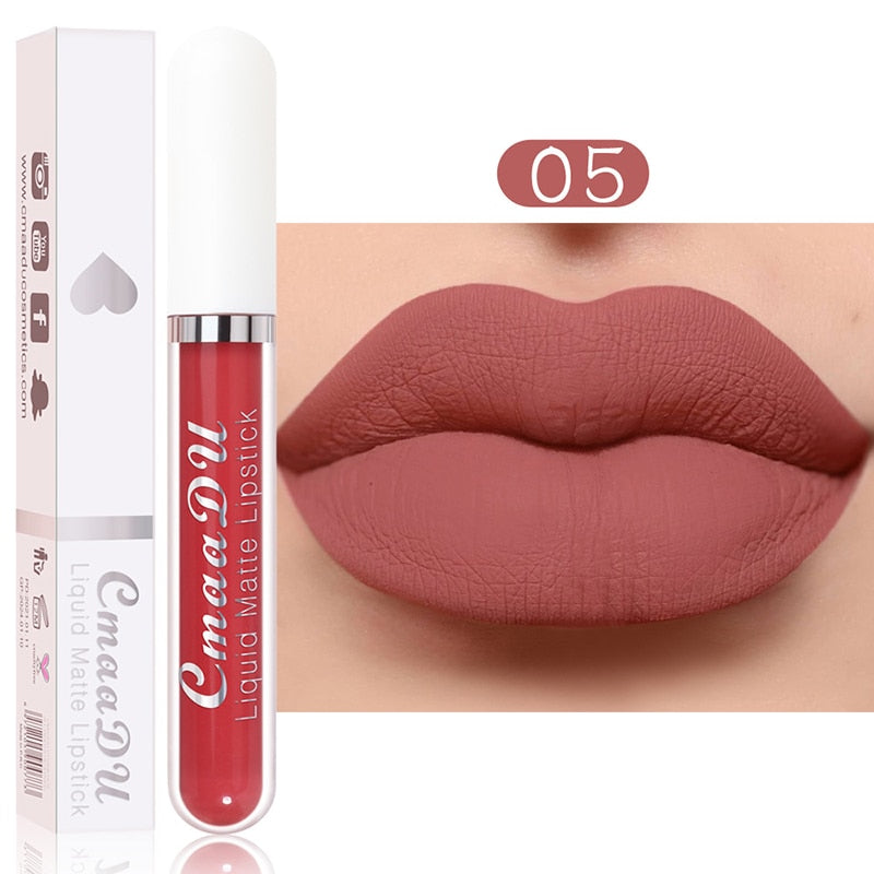 Lip Gloss Long Lasting Matte Velvet Lip Stick Lip Makeup Liquid Lipstick Women Beauty Sexy Red Waterproof Cosmetics Lipgloss