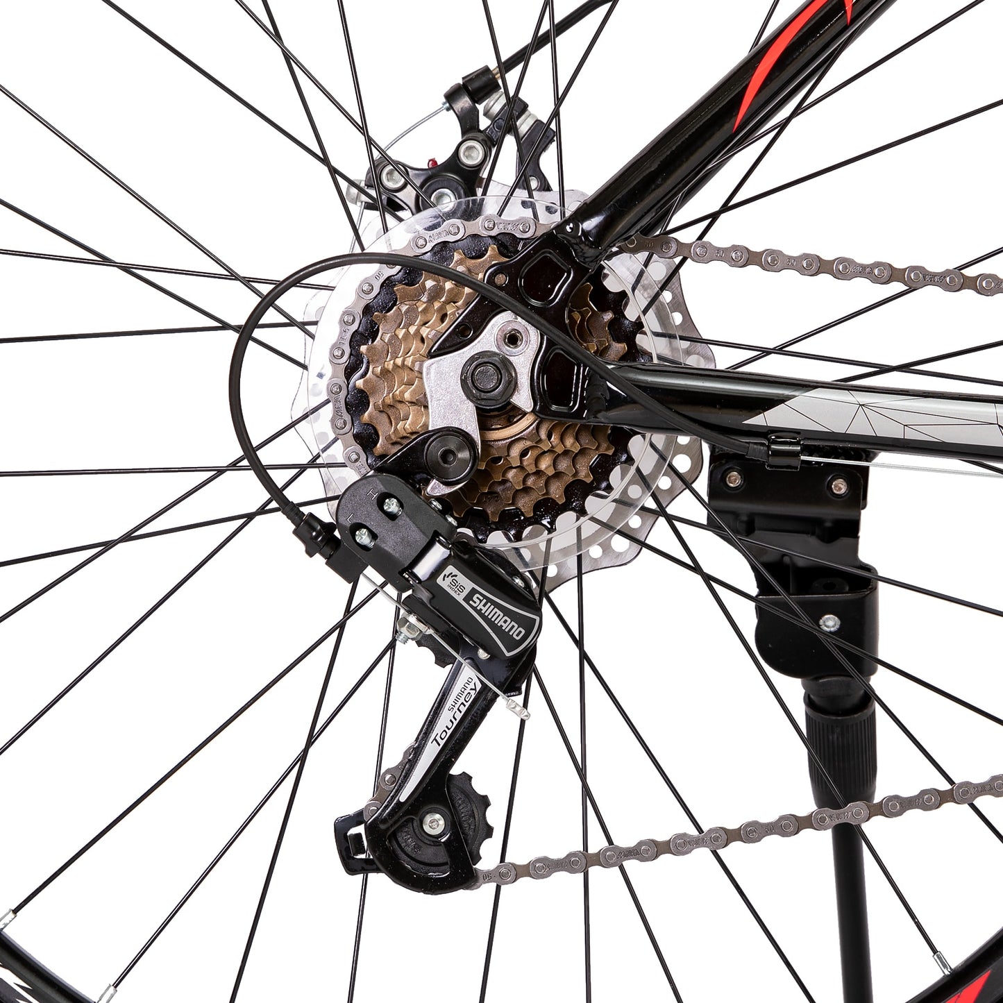 Hiland Mountain Bike 21 Speeds Drivetrain,Aluminum Frame 26 Inch Wheels Disc-Brake Spokes Men Women Men&#39;s MTB Bicycle