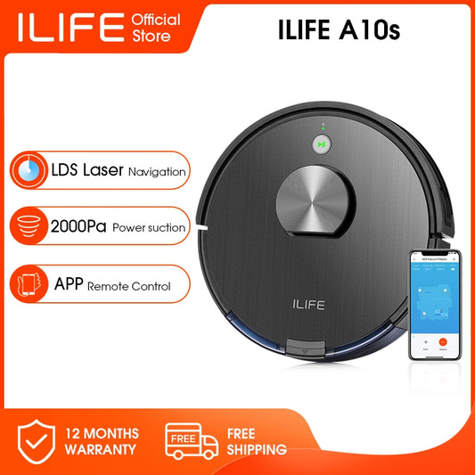 ILIFE A10s/L100 Robot ,Laser System,WIFI APP Control,Sweeping Mopping Cleaning,Restricted Area Setting
