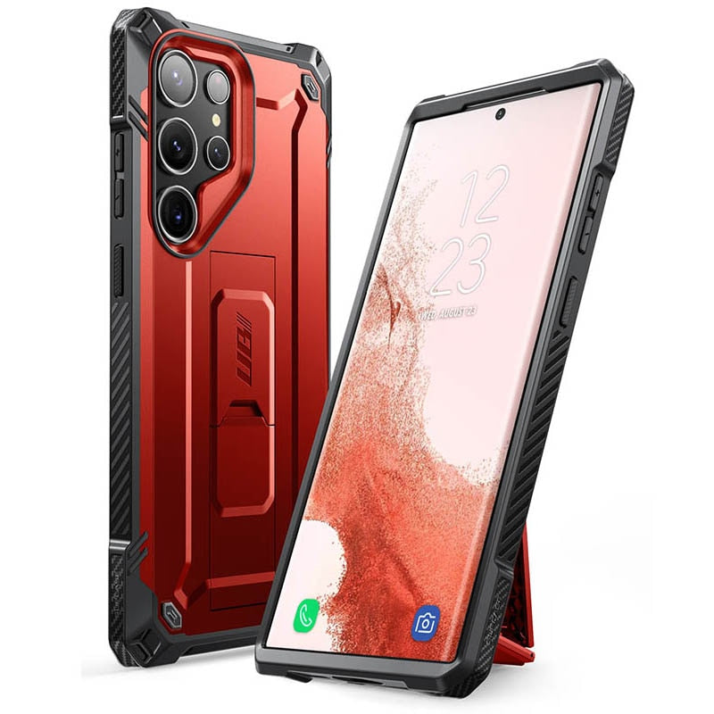 For Samsung Galaxy S23 Ultra Case / S22 Ultra Case SUPCASE UB Slim Rugged Shockproof Protective Case with Built-in Kickstand