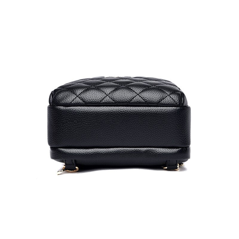 2022 New Summer Shoulder Bag Women&#39;s Backpack PU Three-Layer Round Messenger Bag Coin Purse Multipurpose Female Bag