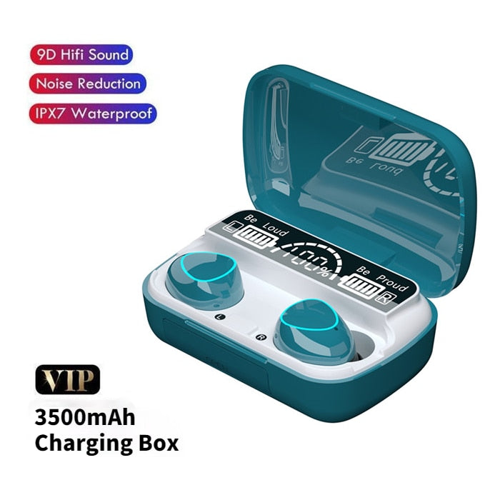 Bluetooth Earphone TWS Wireless Headphones Waterproof Sport Wireless Earbuds Stereo Music Gaming Headset &amp; MIC 3500 Charging Box