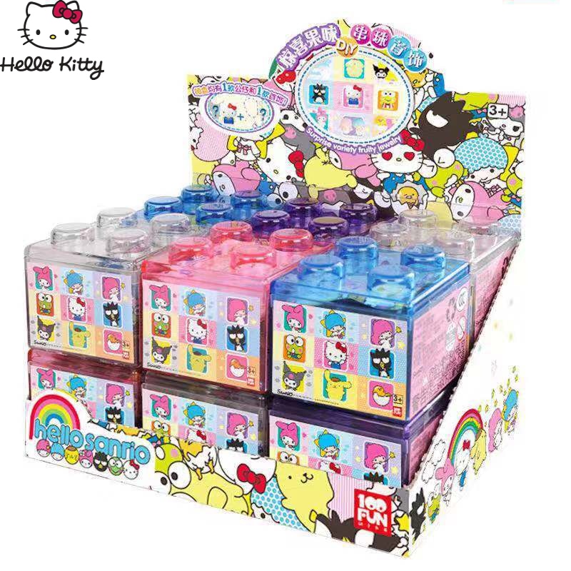 Sanrio Kwaii Cute Hello Kitty Blind Box Surprise Doll DIY Beaded Jewellery Children&#39;s Jewelry Christmas Gift Over The House Toys