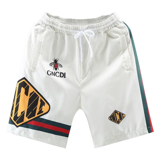 Men&#39;s Casual Five-point Pants Man Summer Quick-drying Loose Sports Shorts Trend Printing Trousers for Male Fashion Streetwear