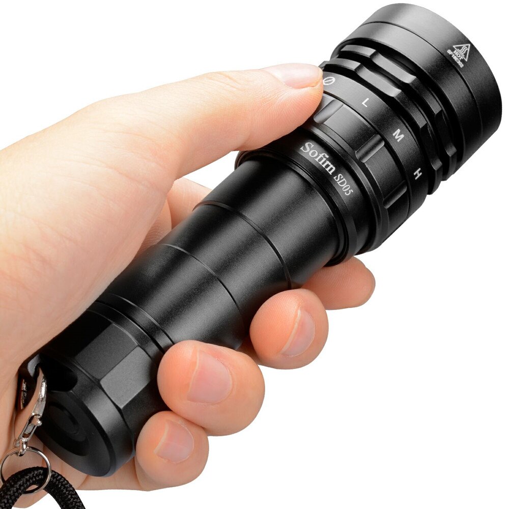 Sofirn SD05 Scuba Dive LED Diving Light  XHP50.2 Super Bright 3000lm 21700 Lamp with Magnetic Switch 3 Modes